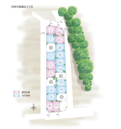 新築戸建　尼崎市東園田町2丁目　21号地